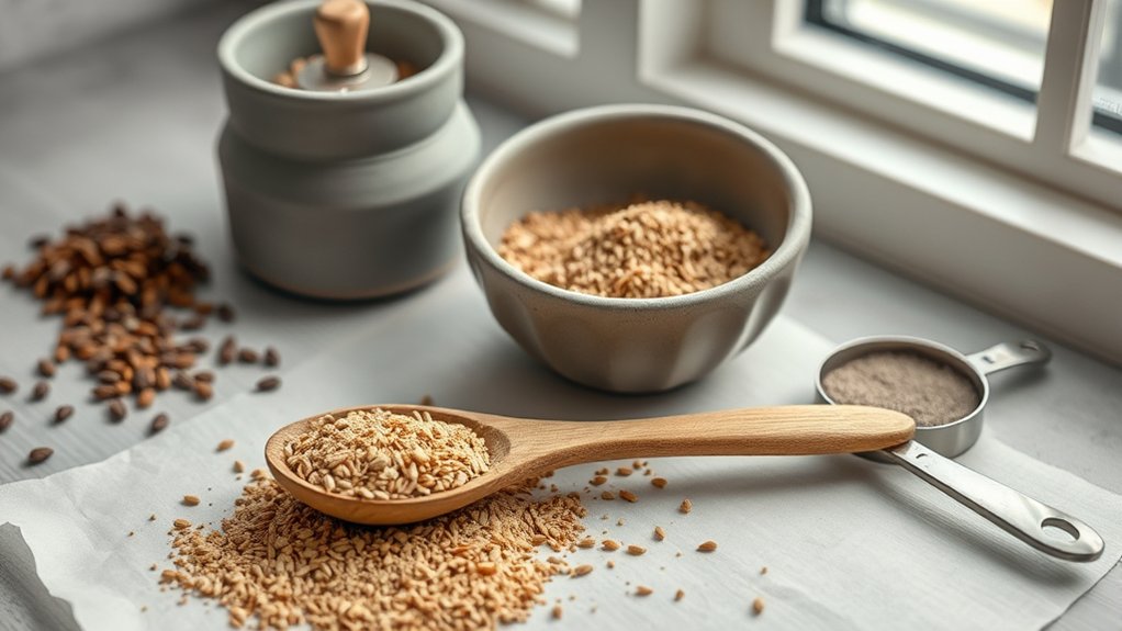 grind seeds to powder