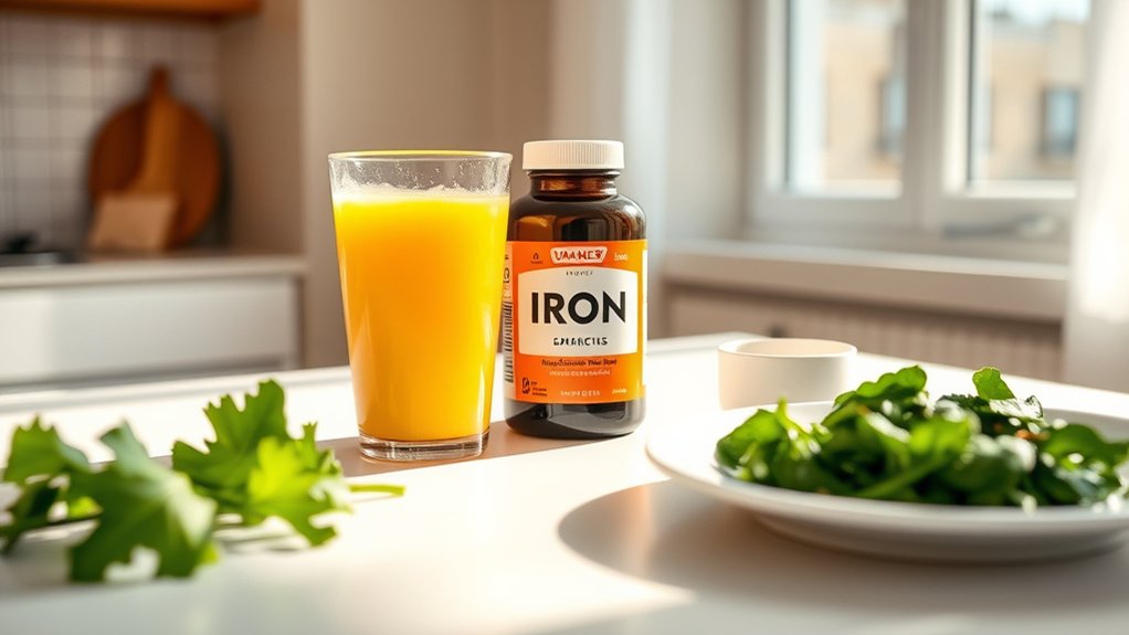 optimal iron supplement timing