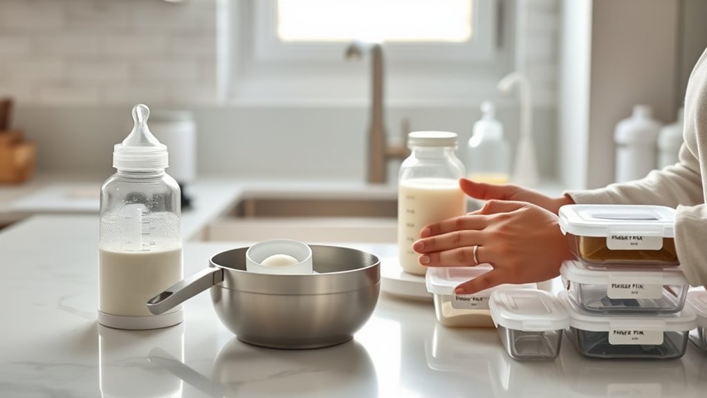 safe formula and breast milk